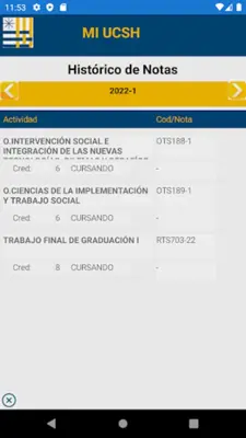 UCSH Estudiante android App screenshot 0