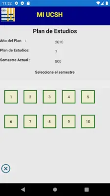 UCSH Estudiante android App screenshot 1